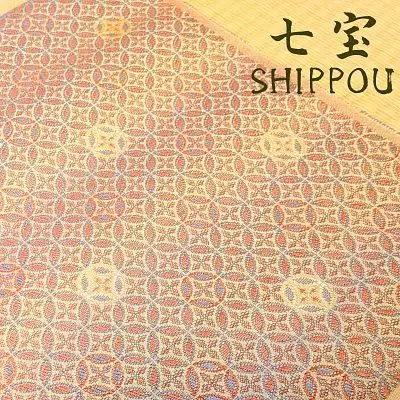 金襴藝術掛畫/七寶紋(150*150*8)